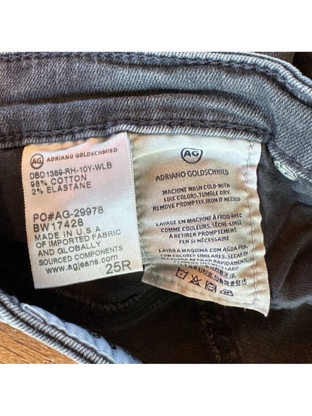 Ag Adriano Goldschmied The Legging Ankle Super Skinny Ankle Jeans Size 25R - Picture 5 of 7